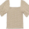 Meisjes t-shirt - Dess - AOP Creme bloemen