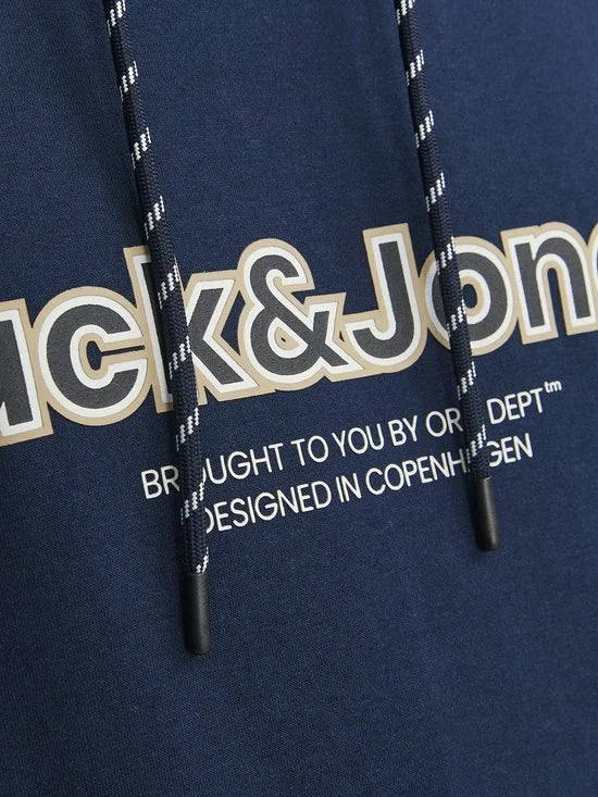 JACK&JONES PLUS JORLAKEWOOD SWEAT HOOD BF PLS Heren Trui - Maat EU3XL US1XL