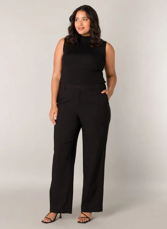 BASE LEVEL CURVY Yorinthe Pants - Black - maat W3(52) / L32