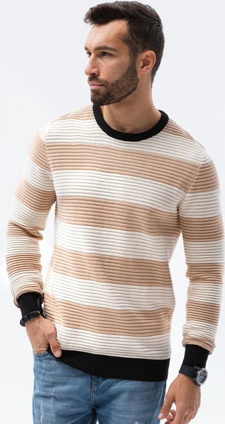 Heren trui E189 - beige