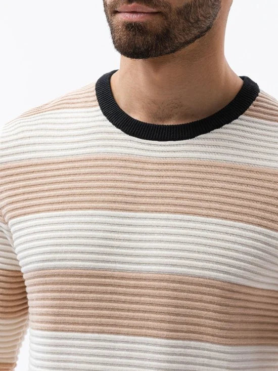 Heren trui E189 - beige