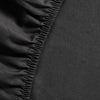 Ambiante Cotton Uni Hoeslaken Anthracite 100% katoen Hoeslaken 140x200