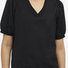 Object Objcaroline S/s Top Tops & T-shirts Dames - Shirt - Zwart - Maat M
