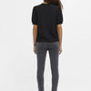 Object Objcaroline S/s Top Tops & T-shirts Dames - Shirt - Zwart - Maat M