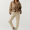 MSCH Copenhagen Mschfenya Modal V Neck Tee Tops & T-shirts Dames - Shirt - Ecru - Maat S/M