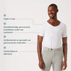 LABFRESH zweetbestendig ondershirt - antibacterieel, geurwerend, onzichtbaar, Gerecycled Bio-materiaal.