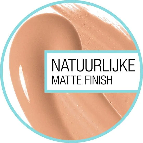 Maybelline New York - Fit Me Matte + Poreless Foundation - 350 Caramel - Medium Dekkende Foundation met Matte Finish voor de Normale tot Vette Huid -