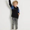 TerStal Jongens / Kinderen Europe Kids Trui Met Ritszak Zwart In Maat 110/116