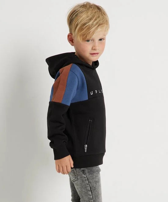 TerStal Jongens / Kinderen Europe Kids Trui Met Ritszak Zwart In Maat 92