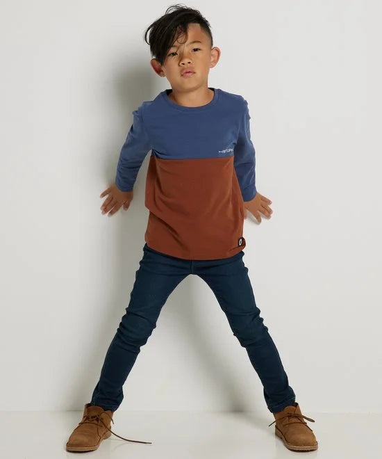 TerStal Jongens / Kinderen Europe Kids Top Doorsnee Dessin Bruin In Maat 98/104