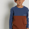 TerStal Jongens / Kinderen Europe Kids Top Doorsnee Dessin Bruin In Maat 122/128