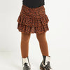 TerStal Meisjes / Kinderen Europe Kids Ruche Rokje All-over Print Bruin In Maat 122/128
