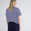 Summum - Shirt Donkerblauw Summum Short Sleeve Top Classic Cotton Tee T-shirts Donkerblauw Lyon-30645
