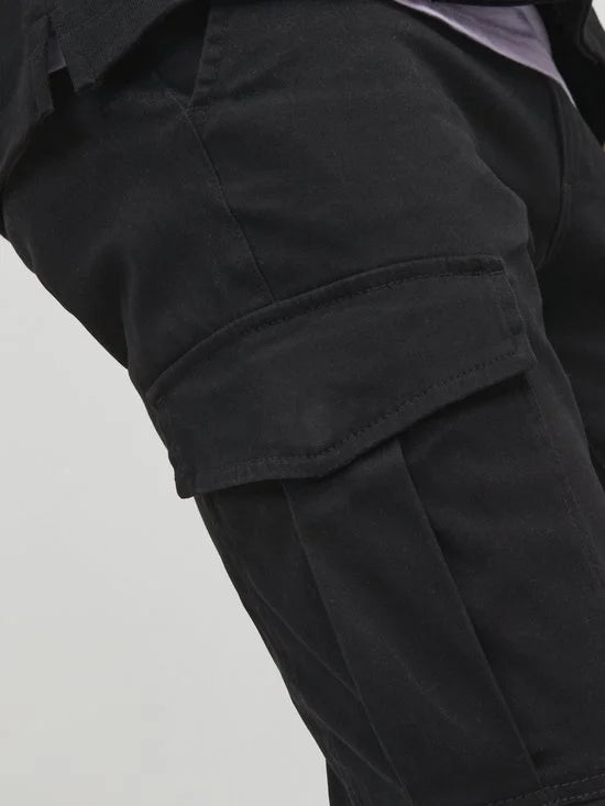 JACK & JONES Marco Joe Cargo loose fit - heren cargo broek - zwart - Maat: 29/34
