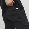 JACK & JONES Marco Joe Cargo loose fit - heren cargo broek - zwart - Maat: 29/34
