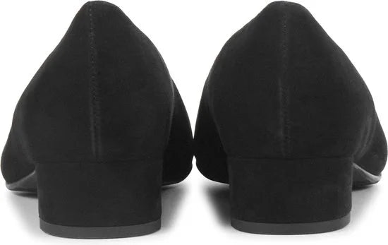 Hassia Dames Pumps / Damesschoenen - Suède - Geen hoogte 2 cm cm - 302627 - Zwart - Maat 41/41+
