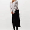 Minus Marcia Midi Skirt Rokken Dames - Zwart - Maat XS