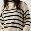 Minus Leonie Turtleneck Knit Pullover Truien & vesten Dames - Sweater - Hoodie - Vest- Ecru - Maat L