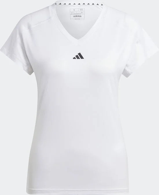 adidas Performance AEROREADY Train Essentials Minimal Branding V-hals T-shirt - Dames - Wit - M