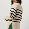 Minus Leonie Turtleneck Knit Pullover Truien & vesten Dames - Sweater - Hoodie - Vest- Ecru - Maat M
