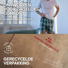 DANISH ENDURANCE Losse Boxershorts Biologisch Katoen Heren Ondergoed - knoopgulp - 4 of 6 pack - Blauw Grijs Mix - Maat L