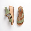 Wolky Sandalen La Jolla olijfgroen leer