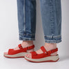 Wolky Sandalen Adura rood nubuck