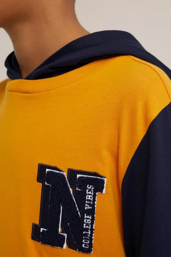 WE Fashion Jongens T-shirt met capuchon