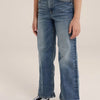 WE Fashion Meisjes wide leg jeans met stretch