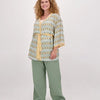 Groene Broek/Pantalon van Je m'appelle - Dames - Plus Size - 46 - 4 maten beschikbaar