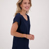 Top Blauw van Je m'appelle - Dames - Maat XXL