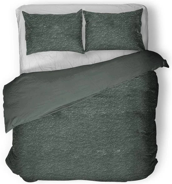 Dekbedovertrek Teddy Heerlijk Zacht Maat 140 x 220 cm + 1 Kussensloop Kleur Jade