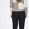 Jacqueline de Yong Trui Jdyjusty L/s Mix Structure Pullover 15276930 Cement/cement Dames Maat - M