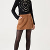 GARCIA Meisjes Chest print T-shirt Zwart Long mouw - Maat 140/146