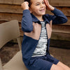 Jongens vest - Tian - Donker blauw