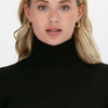 Selected Femme Slfcostina Ls Knit Rib Rollnec Truien & vesten - Zwart