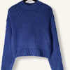 Ydence Knitted Sweater Soraya Truien & vesten Dames - Sweater - Hoodie - Vest- Blauw - Maat XS