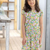 B. Nosy Y403-5871 Meisjes Jurk - Glossy ao - Maat 140