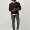 Lyle & Scott Cotton Crew Neck Jumper Polo's & T-shirts Heren - Polo shirt - Donkergrijs - Maat S