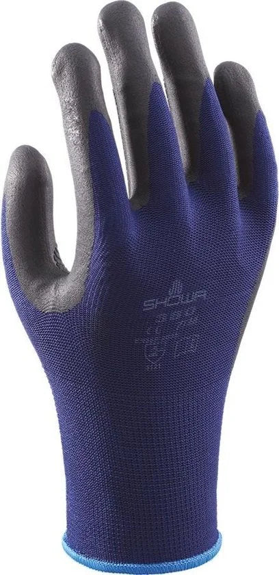Showa handschoenen - 380 - maat L - grijs / blauw - NBR - foam grip