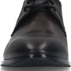 Manfield - Heren - Zwarte leren veterschoenen - Maat 40