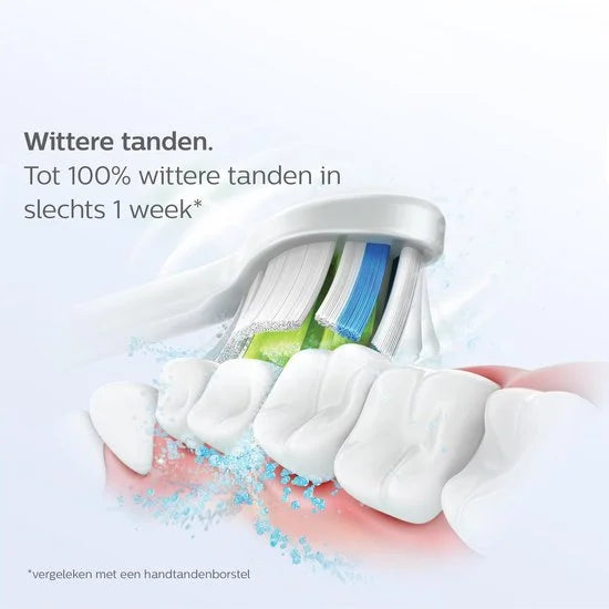 Philips Sonicare W2 Optimal White - Opzetborstels - 4 stuks - Zwart - HX6064/11