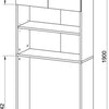 Houten bovenkast Wasmachine Bovenkast Wasmachinekast Jutas Houten bovenkast Wasmachine Bovenkast Wasmachinekast Jutas