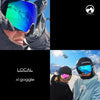 MowMow L/XL - LOCAL Heren Skibril + BONUS lens - Magnetisch - UV400