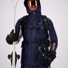 Cortazu Mountain Hard Shell Jas  Limited Edition Donker Blauw | Men warme outdoor jas waterdicht & winddicht met capuchon