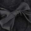 Neo Noir Martha Bow Knit Tee Tops & T-shirts Dames - Shirt - Antraciet - Maat 36
