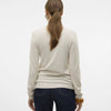 Vero Moda Trui Vmiris Ls Rollneck Pullover Ga Noos 10320450 Birch/w Melange Dames Maat - S