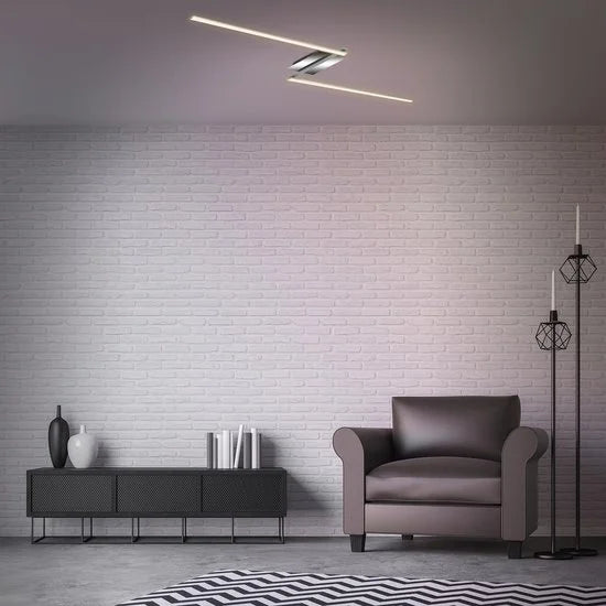 LED-paneel, plafondlamp dimbaar, afstandsbediening, kleurtemperatuurregeling, nachtlampje, 24 W wit-zwart, Ø40cm