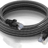 CAT 6 - U/UTP - Netwerk kabel - Afgeschermd - Gevlochten mantel - CU kern - 0.25 meter - Allteq