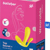 Satisfyer, draagbare Bluetooth vibrator, Top Secret+, 11 cm, met app, 2 motoren, draagbare vibrator